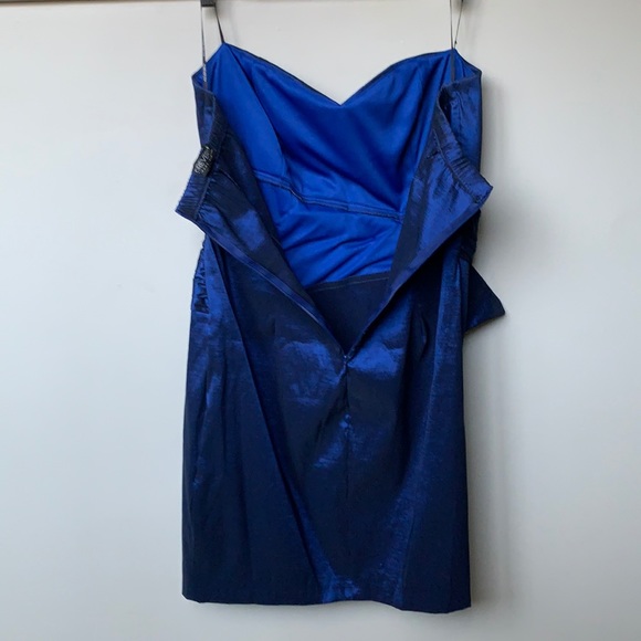 NWOT Forever 21 Plus Strapless Rhinestone Sapphire Dress - Picture 3 of 13